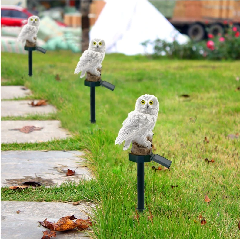 Waterproof Ground Insert Lamp Solar Energy Owl LED Lamp Outdoor Garden Lawn Landscape Lamp