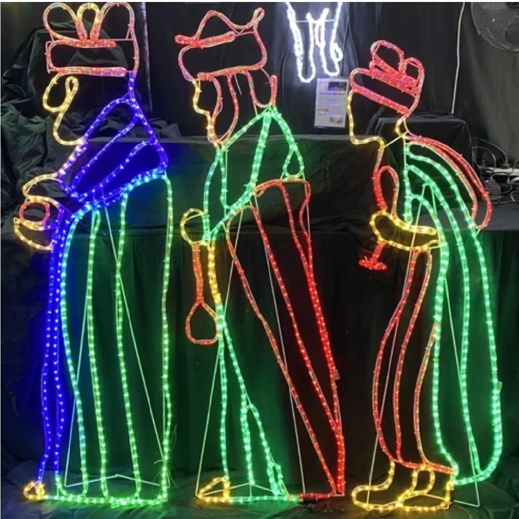 Top Selling New Design Jesus Motif Light Nativity Scene Rope Light