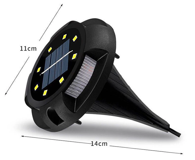 LED Waterproof Solar Smart Garden Light LED Outdoor Landscape Solar Ground Lamp