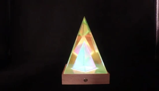 Lámpara de escritorio de mesa acrílica estilo Ebay, luz de ilusión 3D decorativa colorida para sala de estar